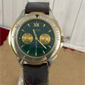 Vintage 1990s Guess Moonphase Roman Numerals Watch